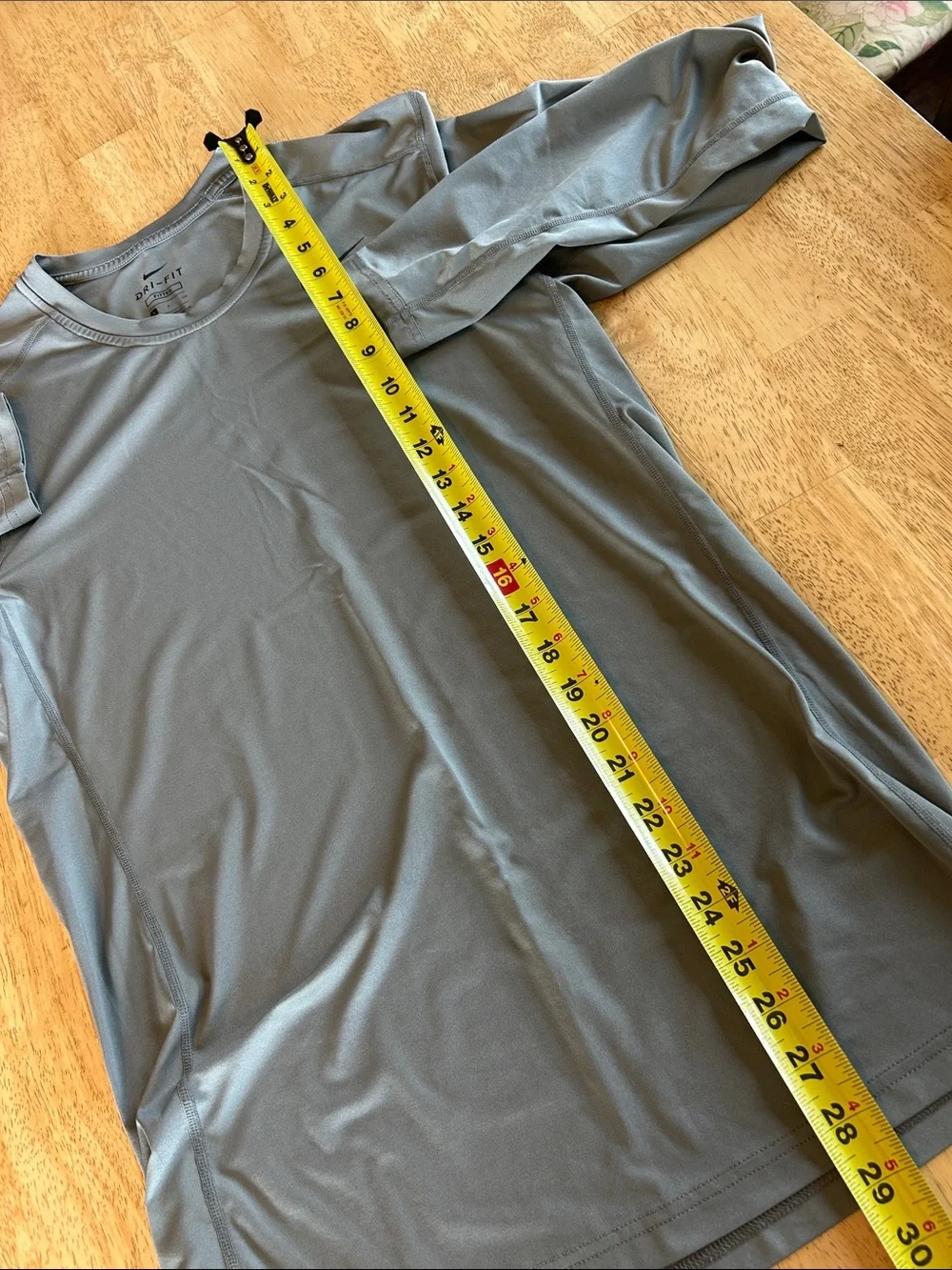 Nike Long-Sleeve Dri-FIT Fitted Shirt - Gray